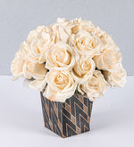 Arrangement of 24 White Roses