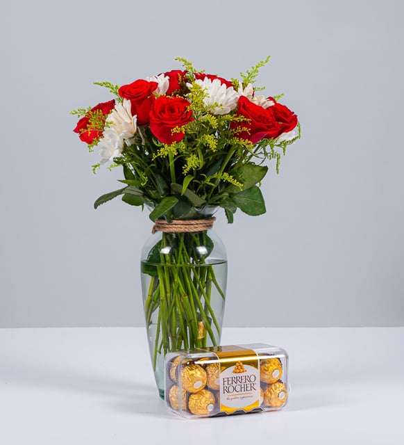 Rosa Roja Y Margarita Blanca Ferrero 16