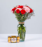 Rosas Rojas, claveles y Ferrero 16