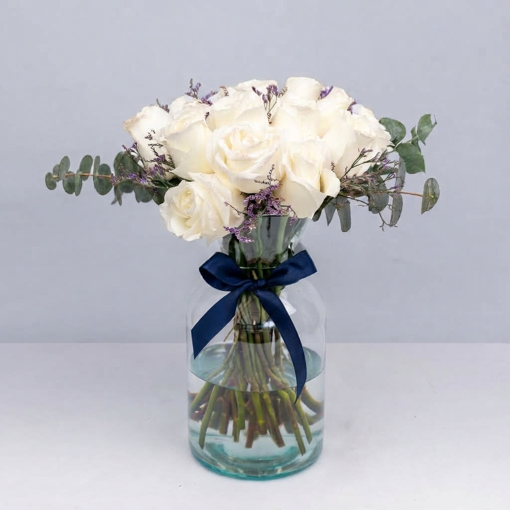 20 White Roses
