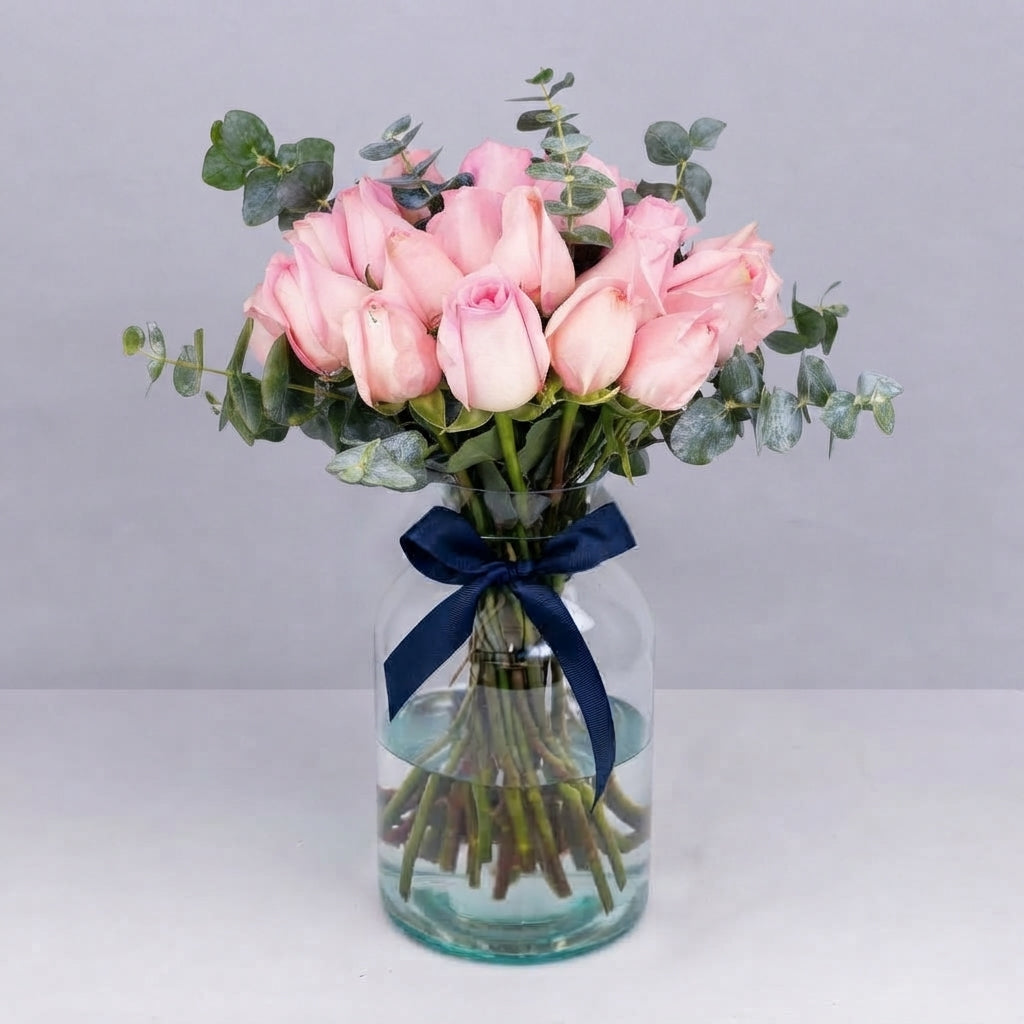 24 Pink Roses