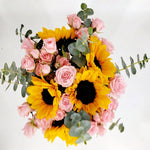 Sunflowers and Mini Roses