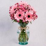 5 Gerberas Rosas y Astromelias Rosas - En Barcelo