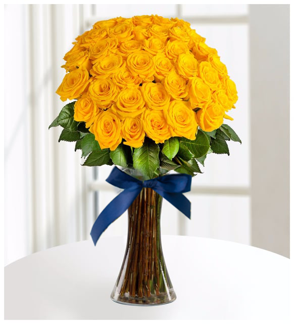 40 Rosas Amarillas / Sol Otoñal (M)